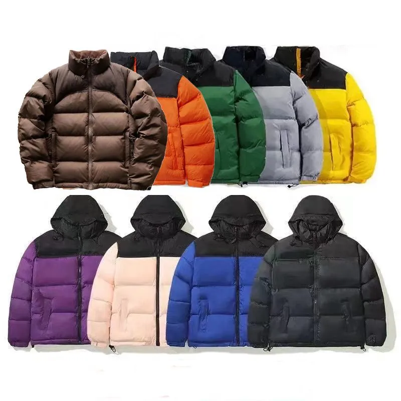 North Face 조끼 복어 남성 다운 재킷 후드 지퍼 편지 편지 자카드 트랙 슈트 조인트 럭셔리 디자이너 코트 여성 재킷 조끼 겨울 남성 아웃복 윈드 브레이커