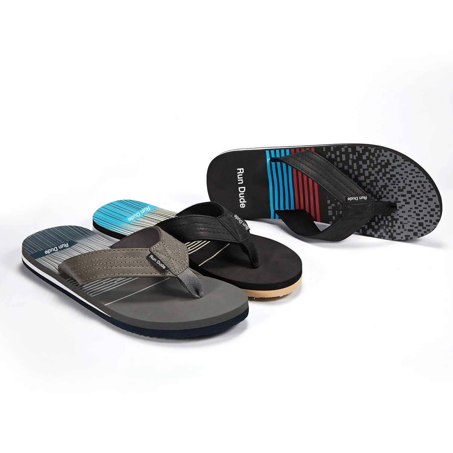 Summer Casual Beach Flip Flop Slipper For Men PU och EVA Material bär bekväma skor Partihandel Mens Fashion Flip Flops