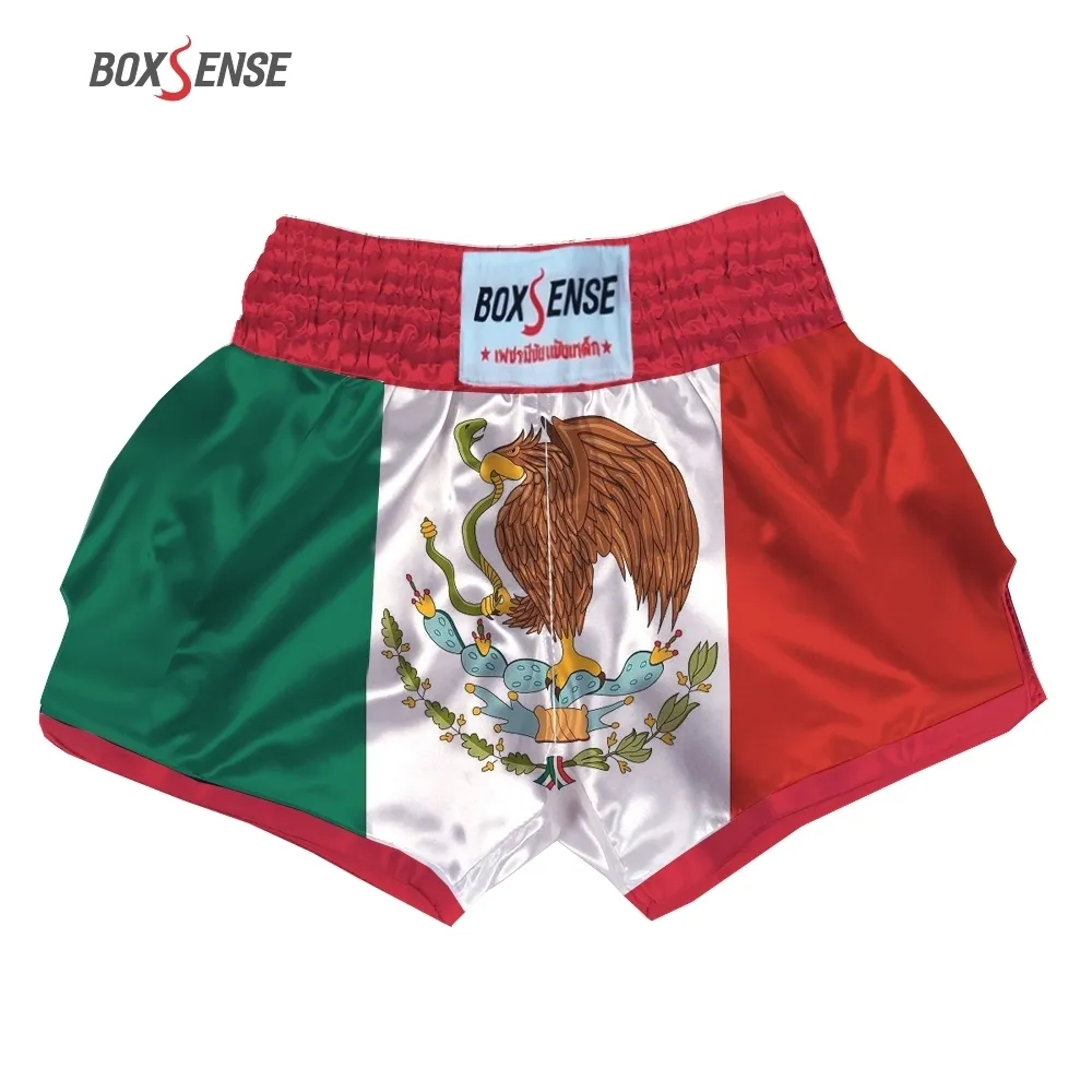 Troncos de boxeo Muay Thai Fight Shorts Pantalones de kick boxing transpirables Mujeres Hombres MMA Pantalones de entrenamiento Pantalones cortos