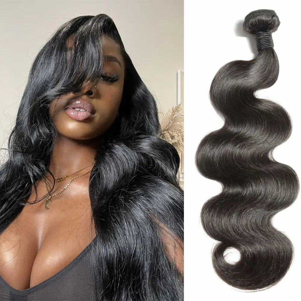 Bundles de tissage brésilien Bundles de vague de corps en vrac Vierge Remy Extensions de cheveux crus de cheveux humains Tissage Cheveux brésiliens