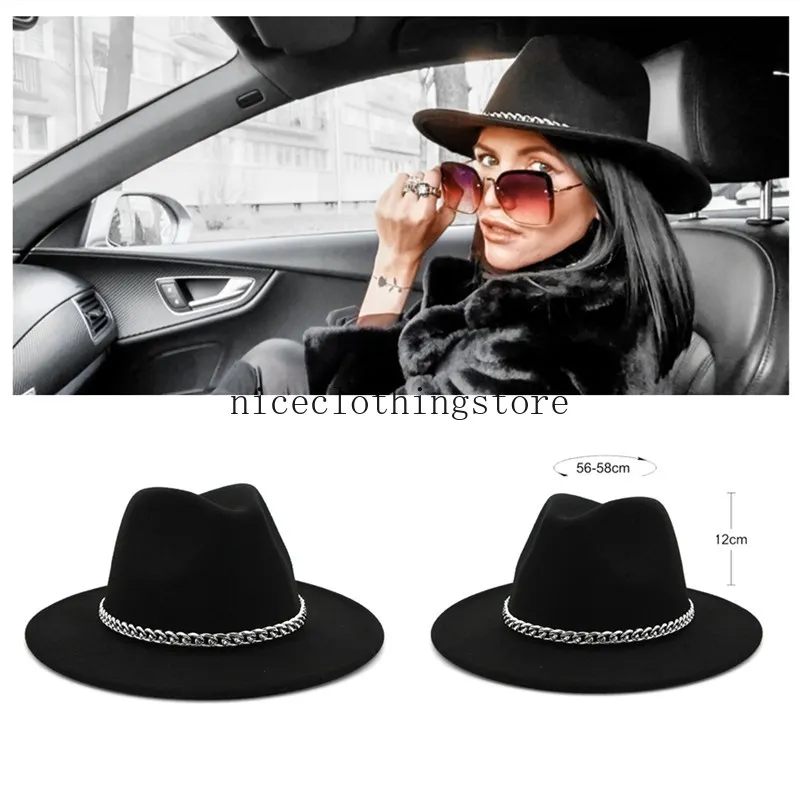 Fedora hoed zwarte kaki brede riem mannen vrouwen Brits stijl trilby feest formeel panama cap cowboy herfst winter hoeden groothandel