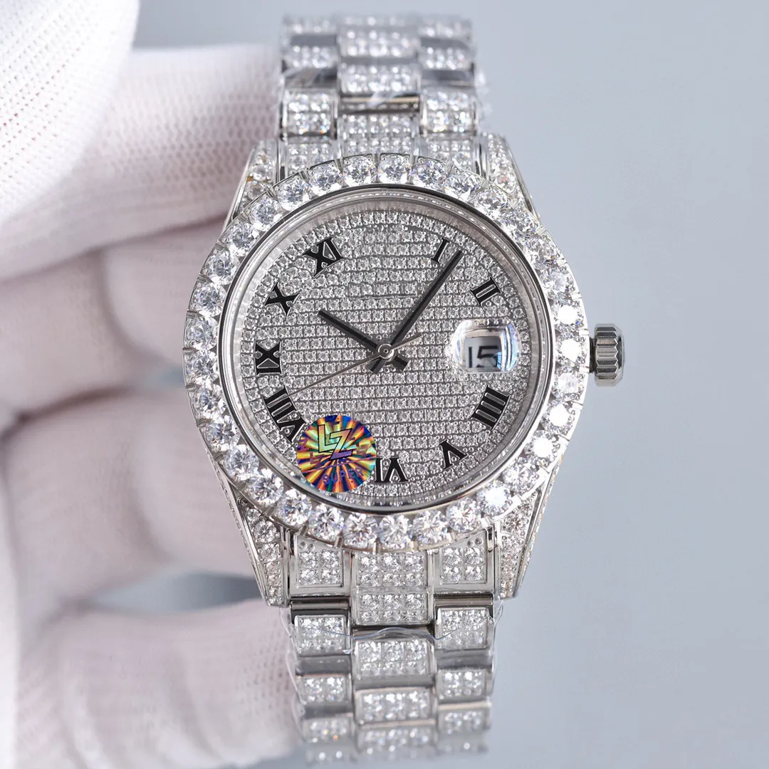 Relojes De Lujo Para Hombres: Reloj Clásico De 41 Mm Con Diamantes