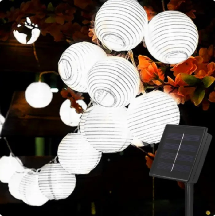 Waterproof Lantern Solar String Fairy Lights 6.5M 30 LED Outdoor Garland Patio Light Solar Power Lamp Christmas for Garden Decor