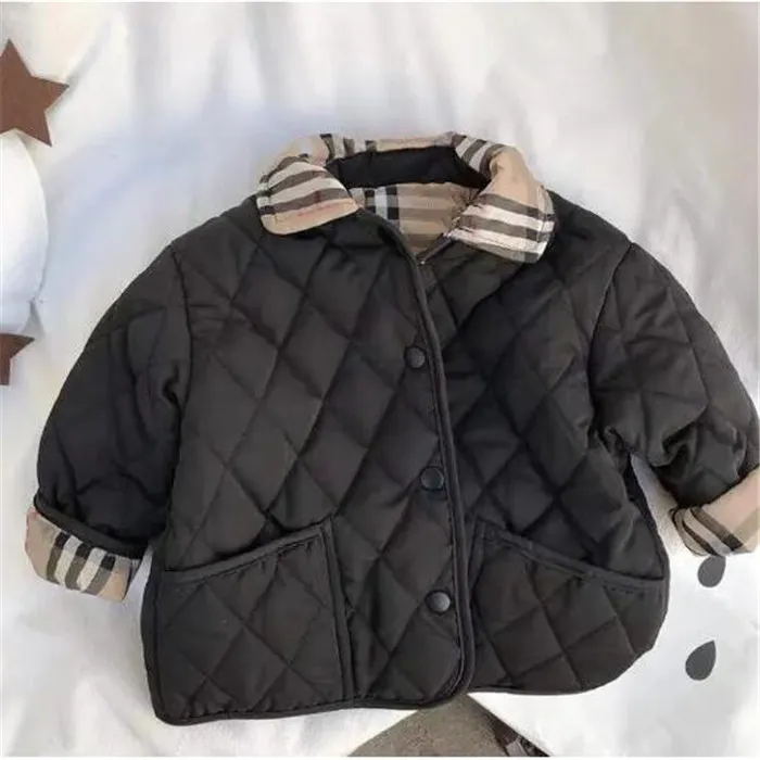 Children's Jackets Boy Girls Outwear Two-Sided Cotton Coat Fashion Winter Jacket Toddler Kids Baby Clothes