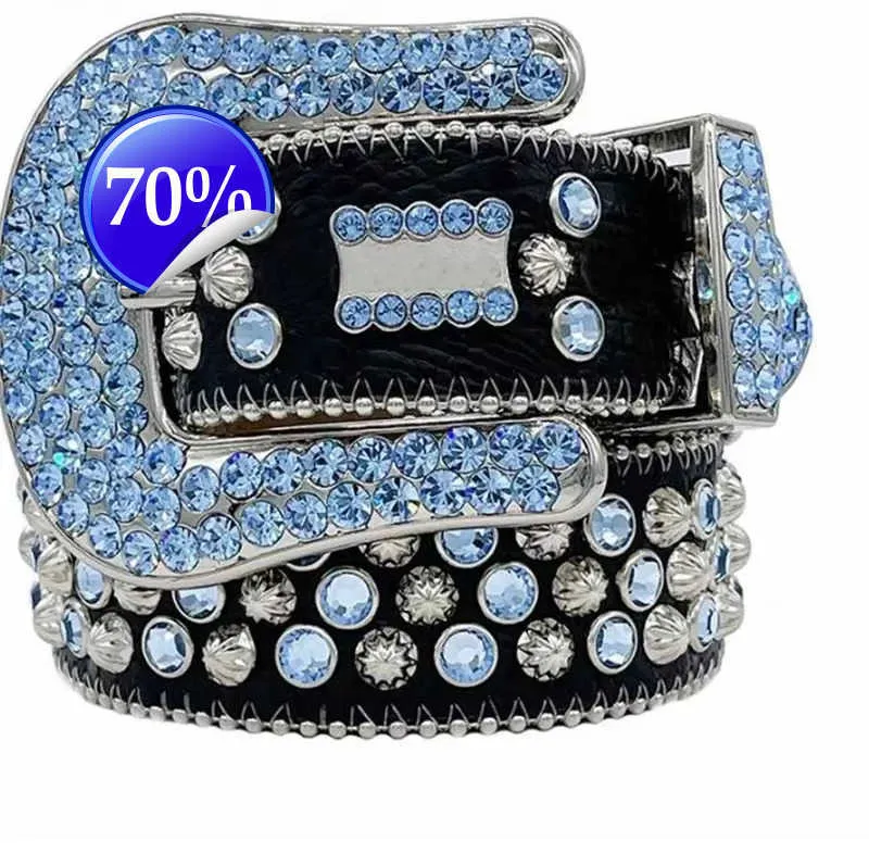 2023 Designer BB Belt Simon Belts para homens Mulheres cinturões de diamante brilhante preto em preto azul branco multicolor