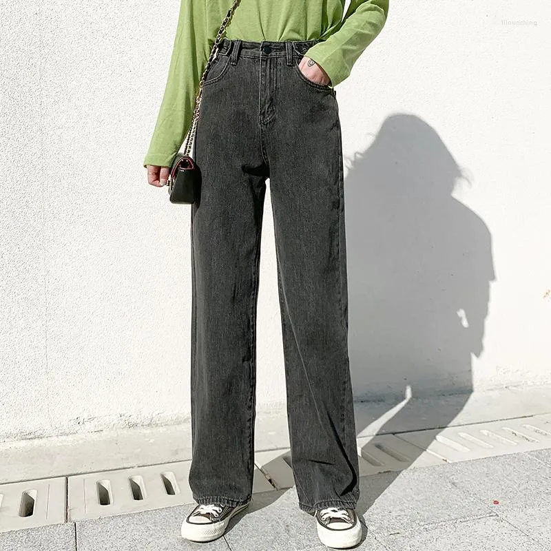 High Waist Elastic Stretch Capris Pantes Vintage Women Spring Fake Denim  Jean Trousers Good Elasticity (Color : Green, Size : S.)