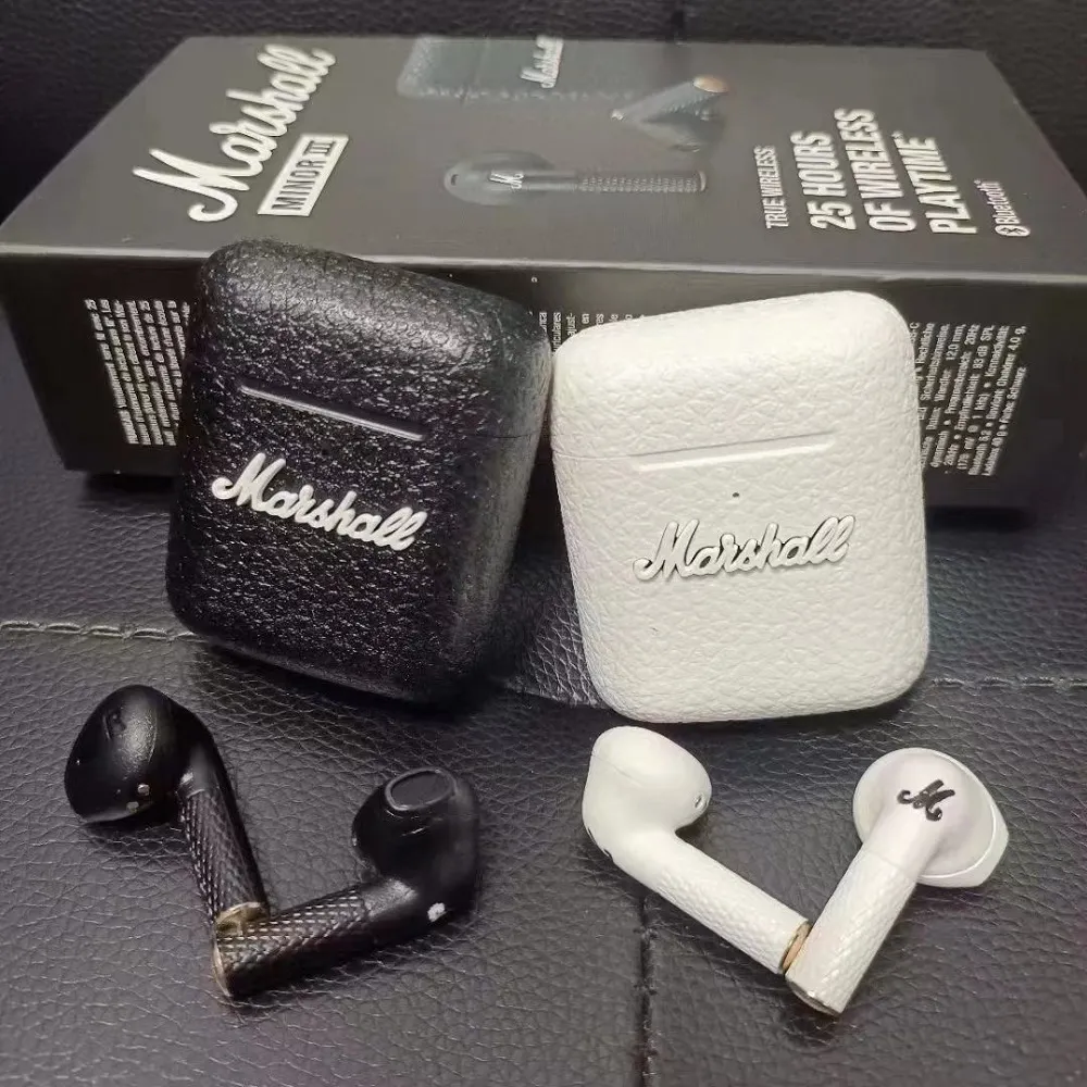 Marshall Major III bezprzewodowe słuchawki Bluetooth Wireless Deep Bass Składany zestaw słuchawkowy gier z mikrofonem LED Hałas Power House bezprzewodowe słuchawki 3 colour