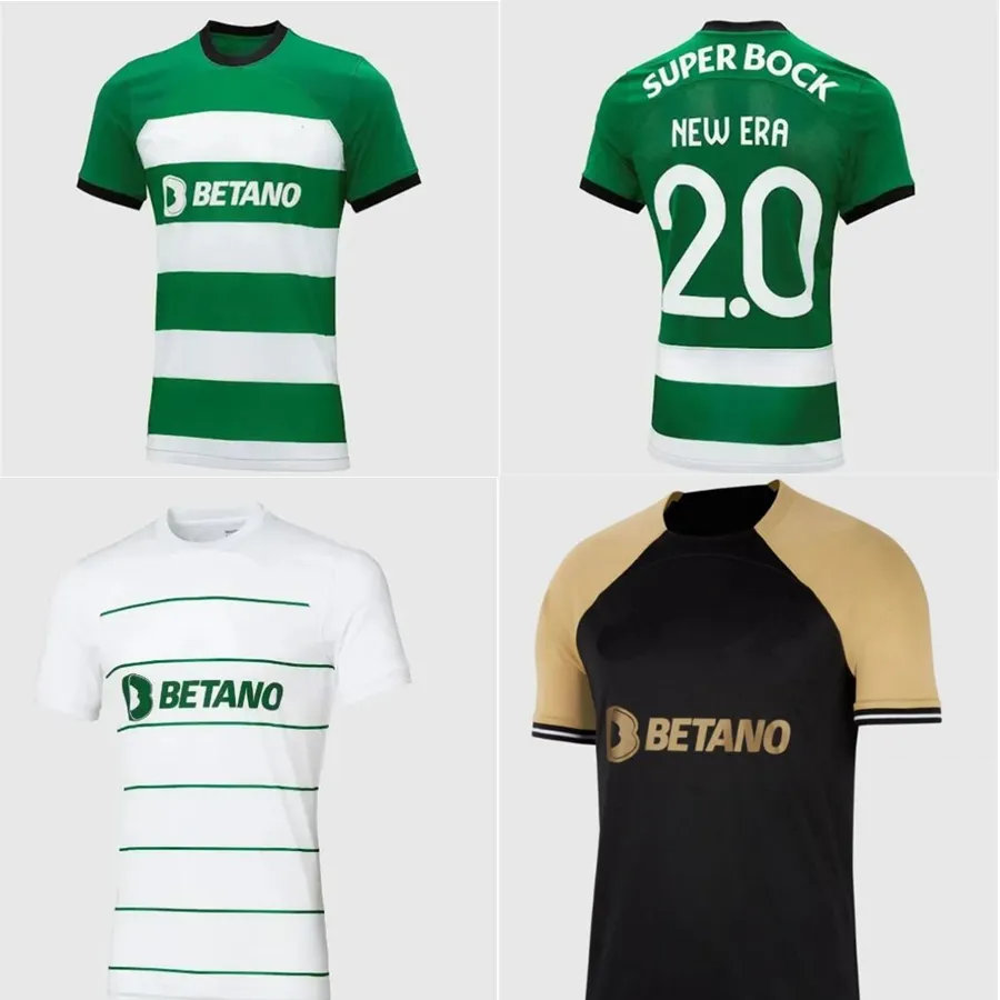 23 24 Sporting CP Lisboa Soccer Jerseys Lisbon Jovane Sarabia Vietto Coates Acuna Home Away 2023 2024 Men Kids Football Shirt