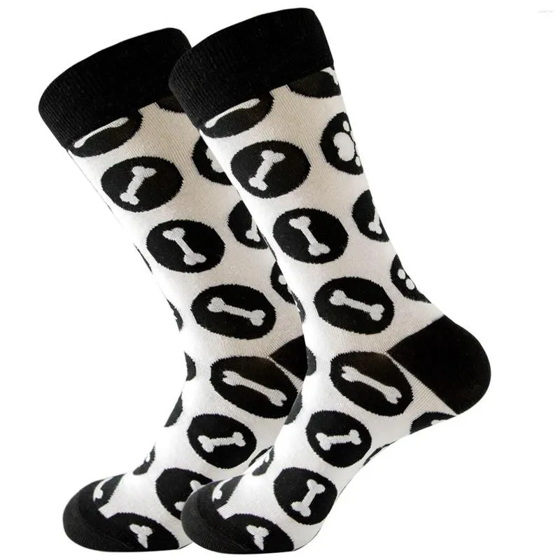 Men's Socks Women Knee High Cotton 10 Pairs Unisex Warm Soft Print Sport Medium Stockings Winter