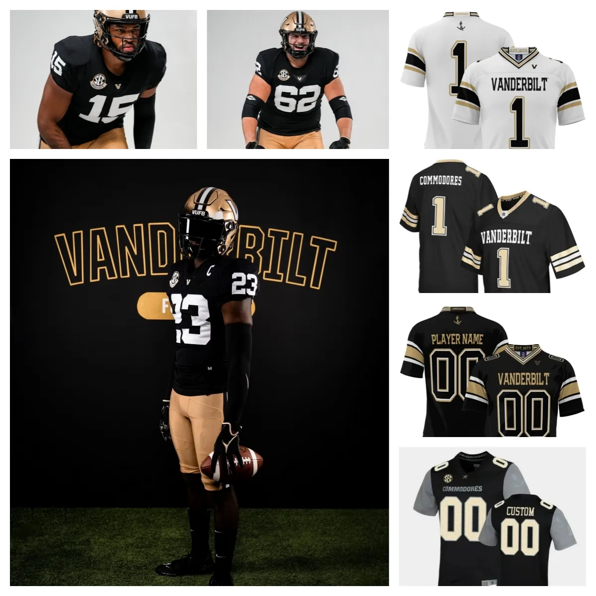 Vanderbilt Commodores Football 11 Darren Agu 10 Langston Patterson 57