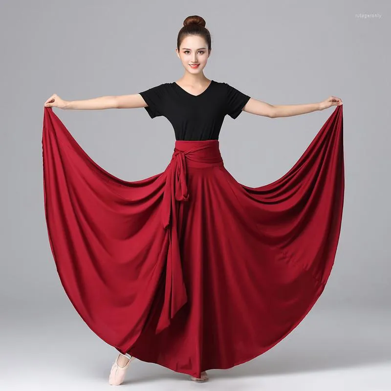 Vêtements de scène espagnol dégradé élégant robe de jupe de Flamenco pour les femmes Gyps salle de bal corrida Performance vêtements dame Costume de danse