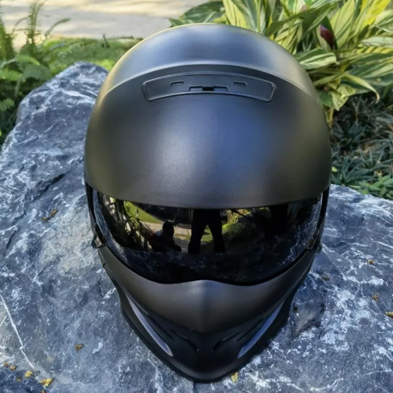 Casco integral de motocicleta para moto y scooter, para hombres y mujeres,  diseño ligero, aprobado por DOT/ECE con visera HD para sol en cuatro