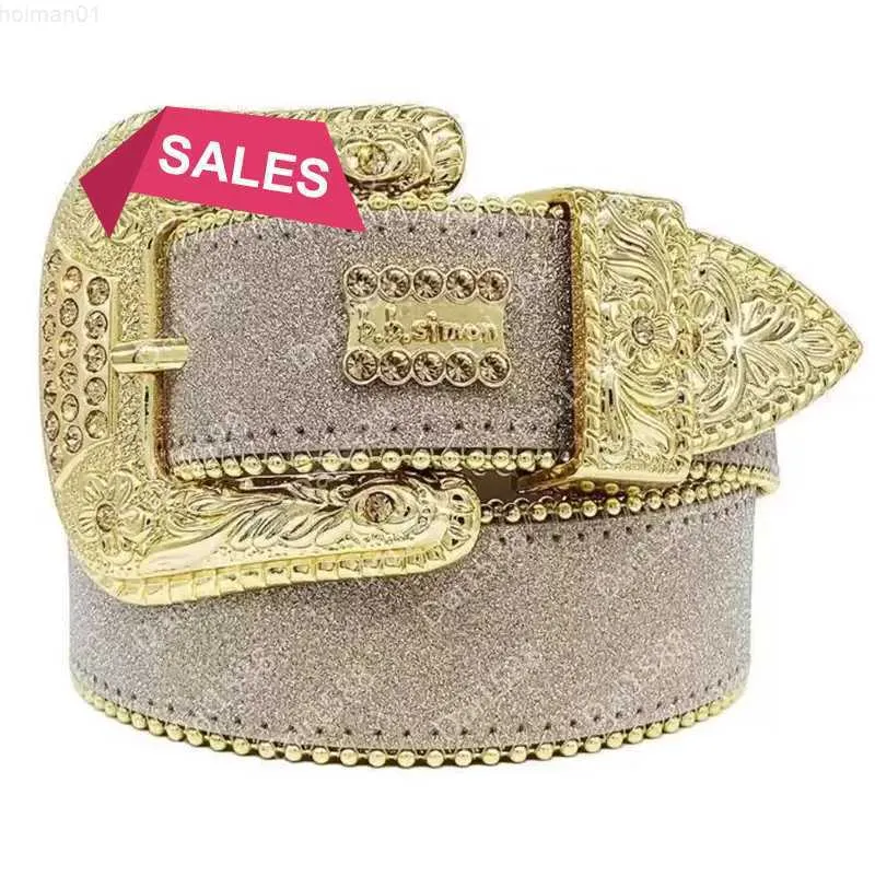 1Designer Ceinture Bb Simon Ceintures pour Hommes Femmes Brillant Diamant Ceinture Noir sur Noir Bleu Blanc Multicolore avec Bling Strass Comme Cadeau 4xg