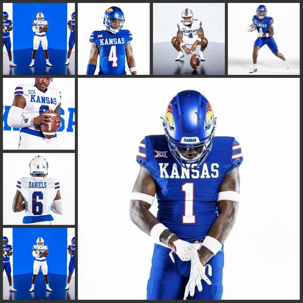 2023 Kansas Jayhawks Football 52 Logan Brown 13 Dylan Brooks 18 Kalon Gervin 24 Damarius Mcghee 4 Marvin Grant 28 Sevion Morrison 4 Devin Neal 44 Cornell Wheeler