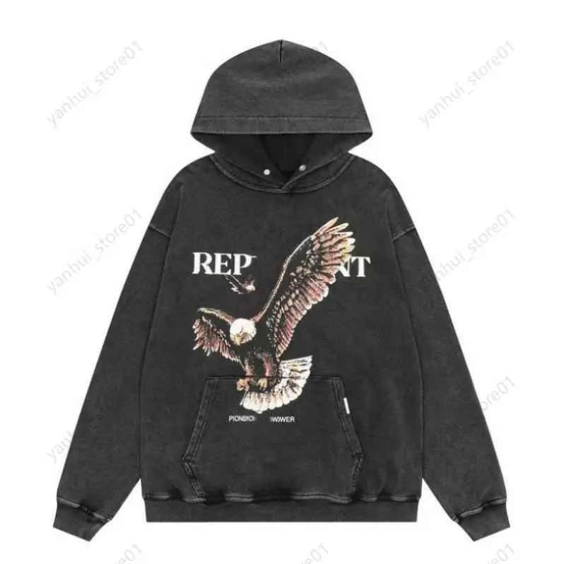 2023 Neue Hoodies Sweatshirts Designerbrief Herren Nische Represent Modemarke Wild Casos Casual American Lose Paar Pullover Mantel Herren Damen Hoodie YH19