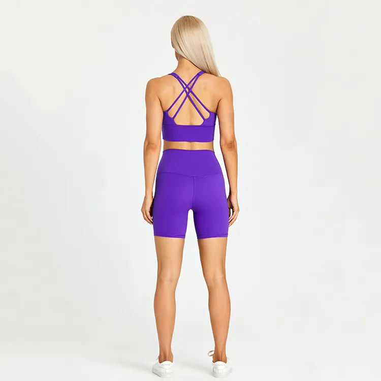 Womens Yoga Wear Set With Logo Pockets Yoga Shorts And Fitness Suit For Gym,  Running, And Sports Outfits From Noellolitary, $24.51