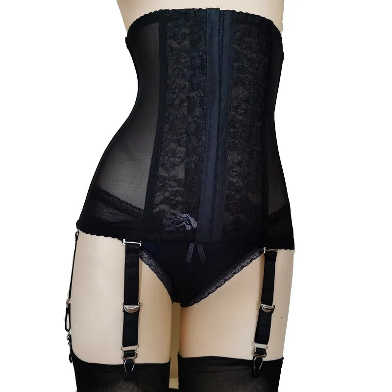 Bondage cinto de liga sexy de cintura alta para mulheres que moldam o cinto de suspensório Exótico Lingerie Garters para meias Pantyhose 230818