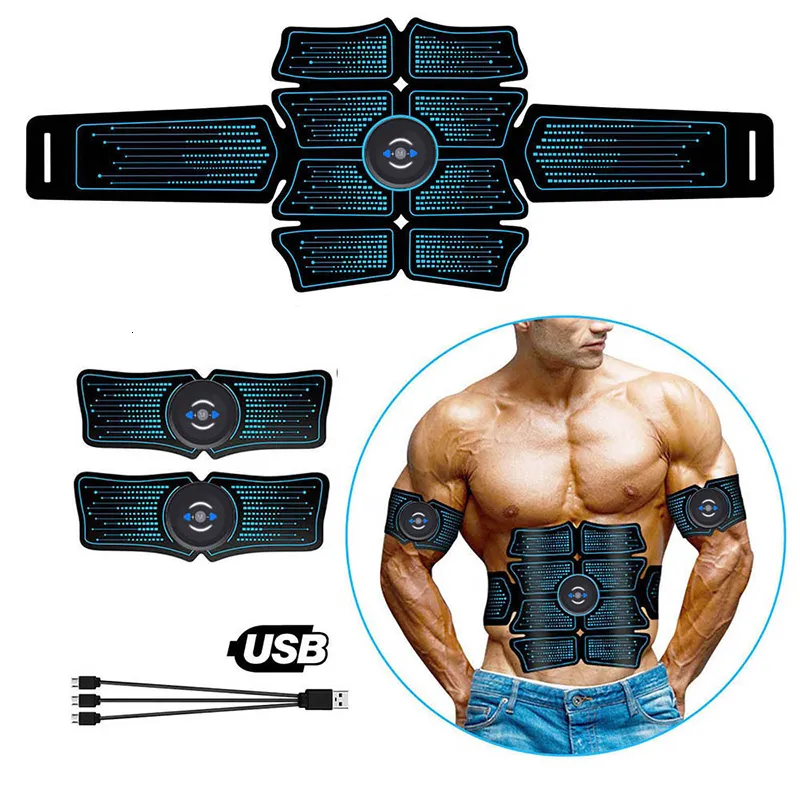Patch EMS Électro Stimulateur Abdominal - Appareil Musculation Abdos - Neuf