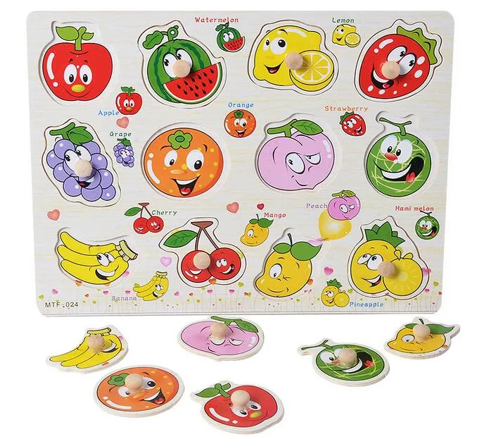 Wooden 3D Puzzle Board With Cartoon Stickers Animals Early Learning  Educational Toy For Toddlers And Kids From Toybabykids83, $8.79