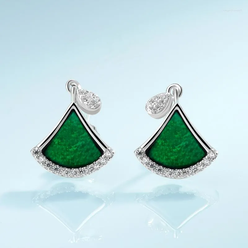 Dingle örhängen burmesiska jade kvinnor 925 silver svarta gåvor smycken jadeit lyx designer naturliga sten charms certifikat örn studs