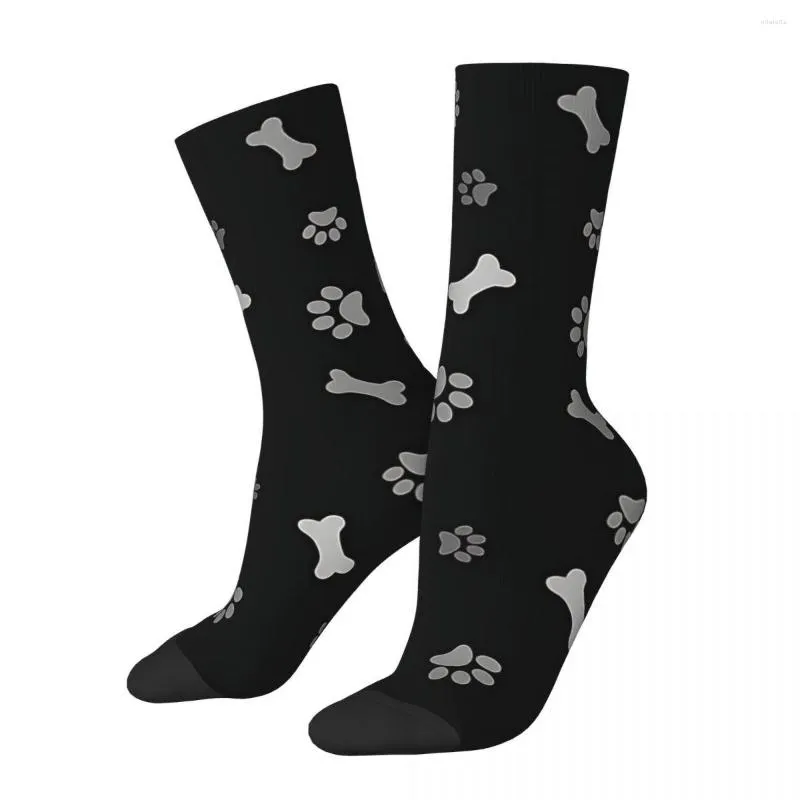 Мужские носки принты и собачьи кости животные лапы Kawaii Shopping Cartoon Pattern для взрослого ребенка