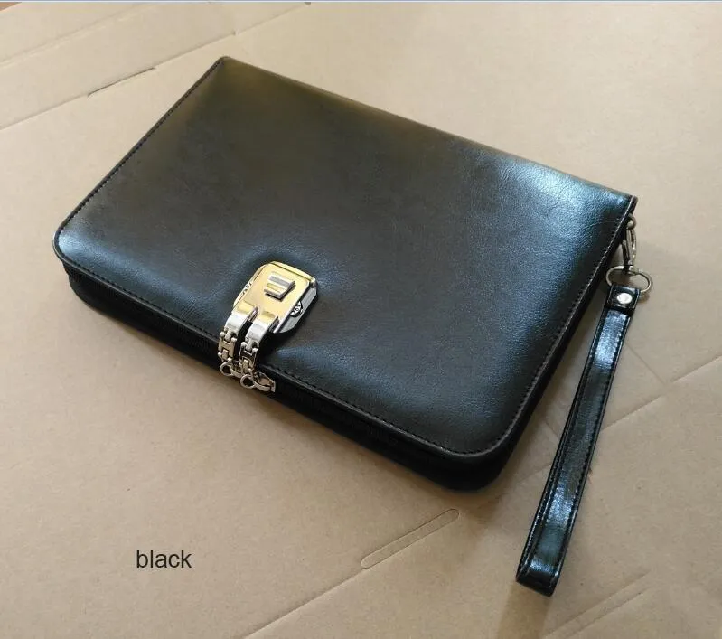Skewers A5 Senior PU skórzany notebook podróżny Padfolio Planer z hasłem blokuje pudło pierścień