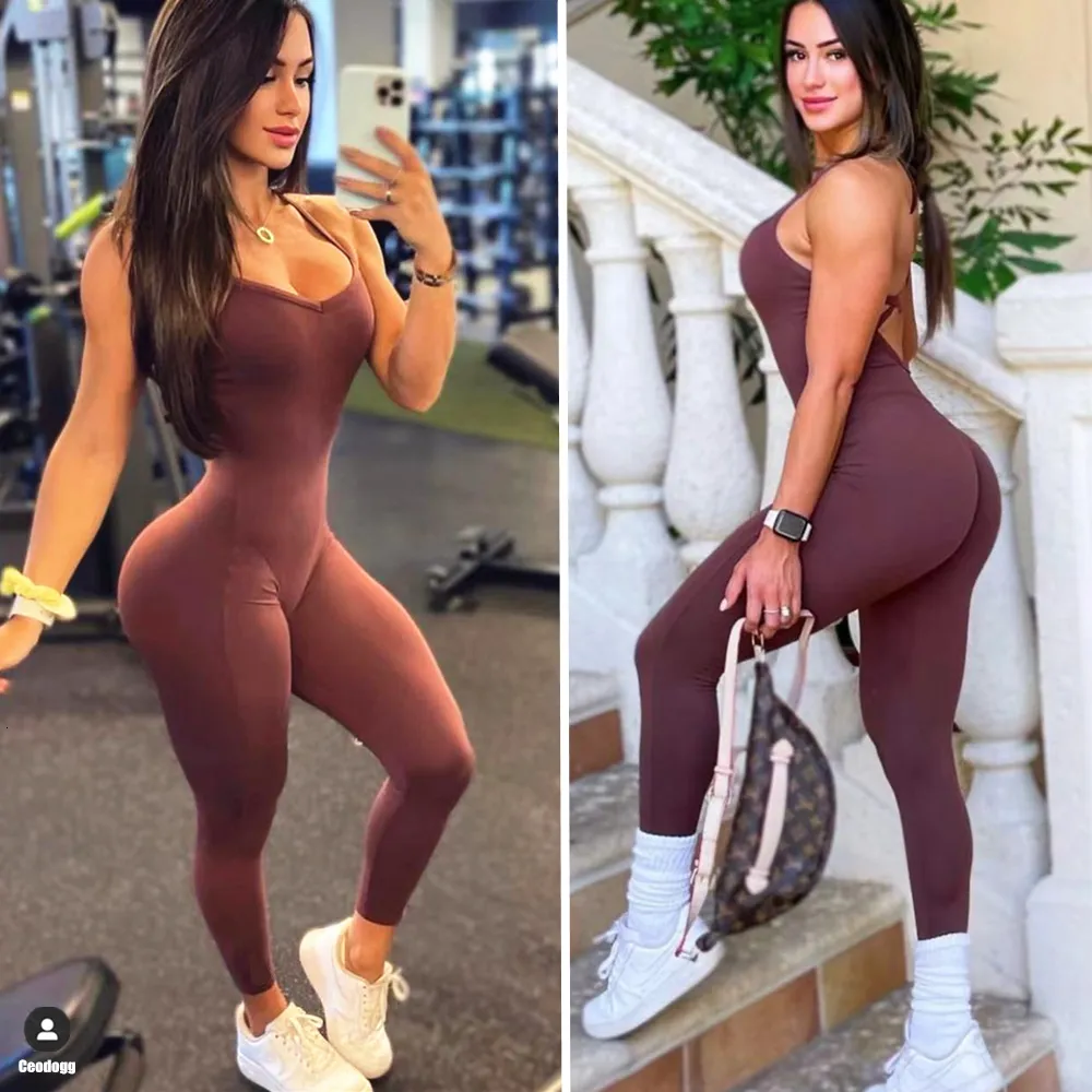 Yoga Outfits Pad Sport Suit Female Sculpted Yoga Set Tracksuit Ensemble Sportswear Jumpsuit Workout Gym Wear Running Clothes Fitness 230820