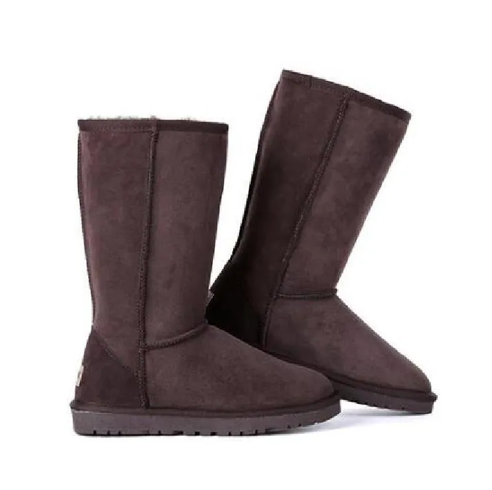 Aus Classical 5815 Tall Women Men Snow Boots Sheepskin Keep Warm Boot Top Quality with Card Dustbags Beautiful Gift