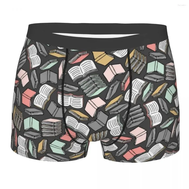 MUITAS PONTAS FONITY Boxer Shorts Calcinha homens tantos livros Science Roupa Soft for Male S-XXL