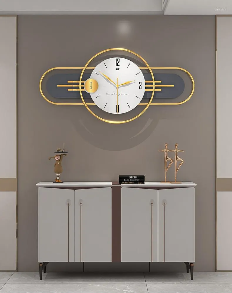 wanduhren wohnzimmer uhr modernes design luxus einseitiger metallzeiger digital stille für restaurantküche hanging uhr