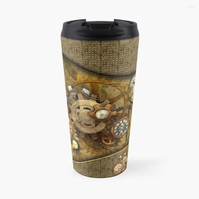 Wasserflaschen Noble Steampunk Design Travel Kaffeetasse wiederverwendbare Tasse