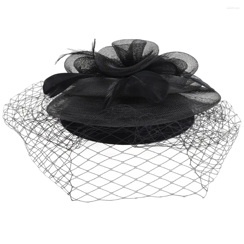 Bandanas cocktail hatt kvinnor bröllop fascinator huvudband huvudbonad tea party headpiece brud