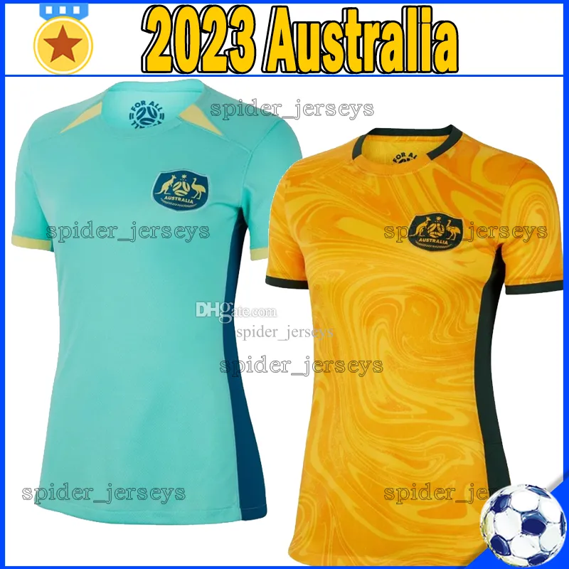 2023 Australia Womens Soccer Jersey, Kerr, Yallop, Kennedy, Fowler