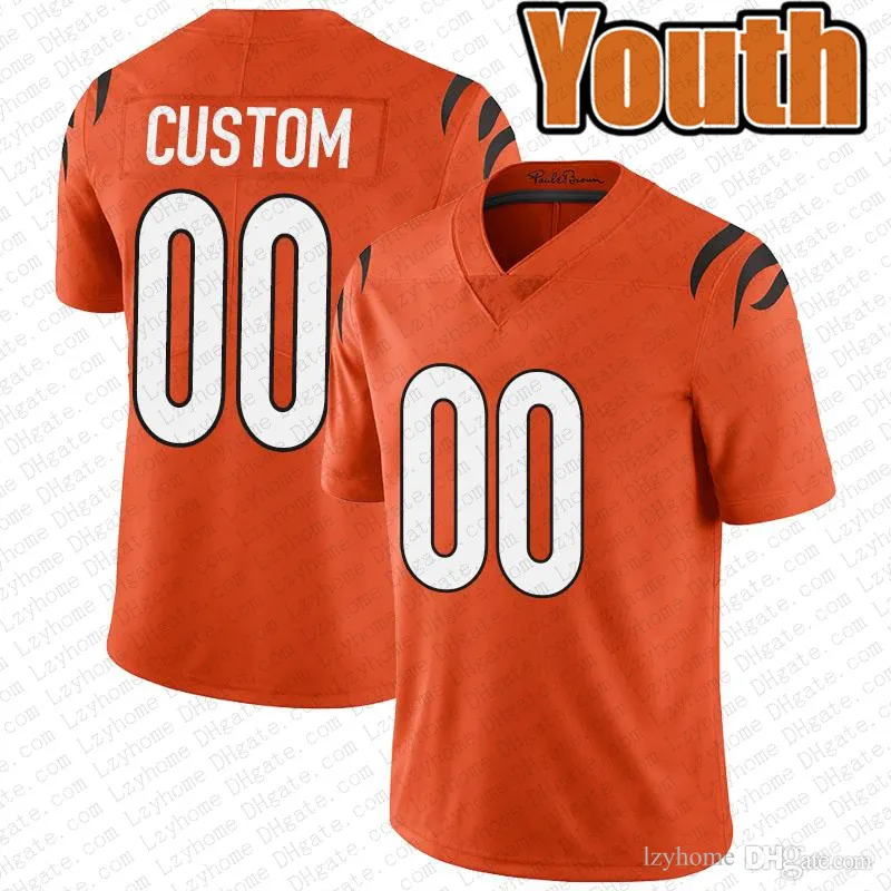 Custom Cincinnati Bengals Justin Fields Jersey Featuring Joe Burrow ...