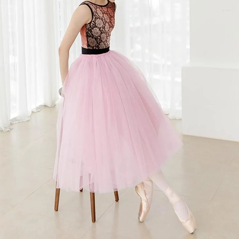 Jupe de Ballet Tutu en dentelle pour adultes, longueur de 80 CM