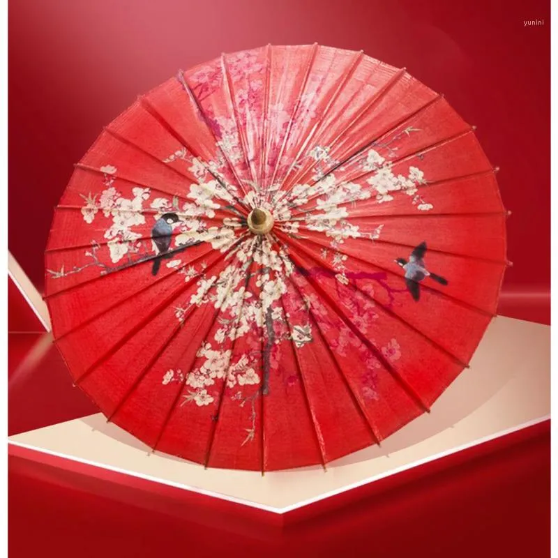Paraplyer bröllop vattentät strand dekorativ paraply oljepappers regn solskyddsmedel praktisk gammal dräkt traditionell parasol