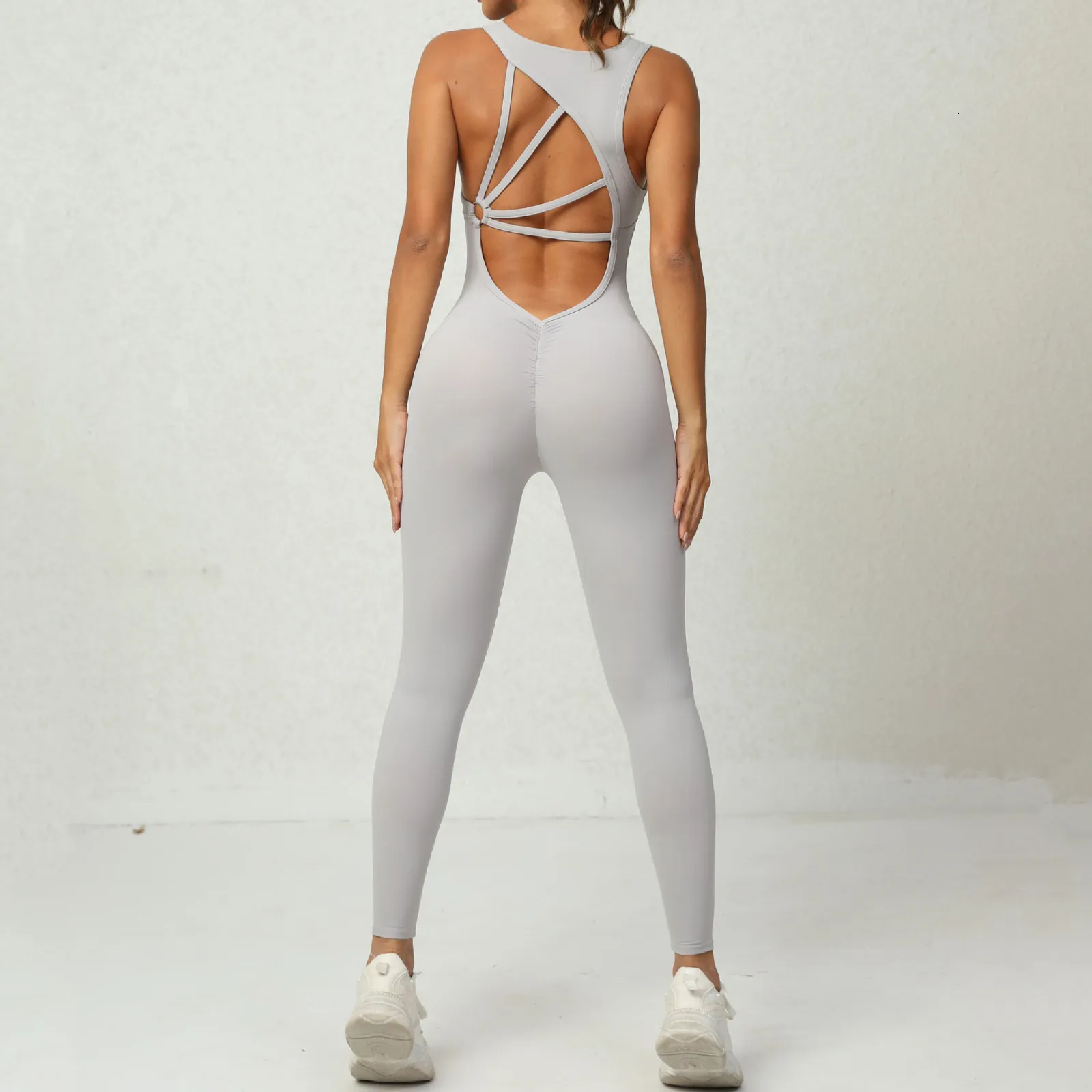 Backless Yoga Beyond Yoga Jumpsuit With Push Up Leggings And Cutout Top  Womens Sport Overalls For Fitness And Active Wear From You09, $34.49