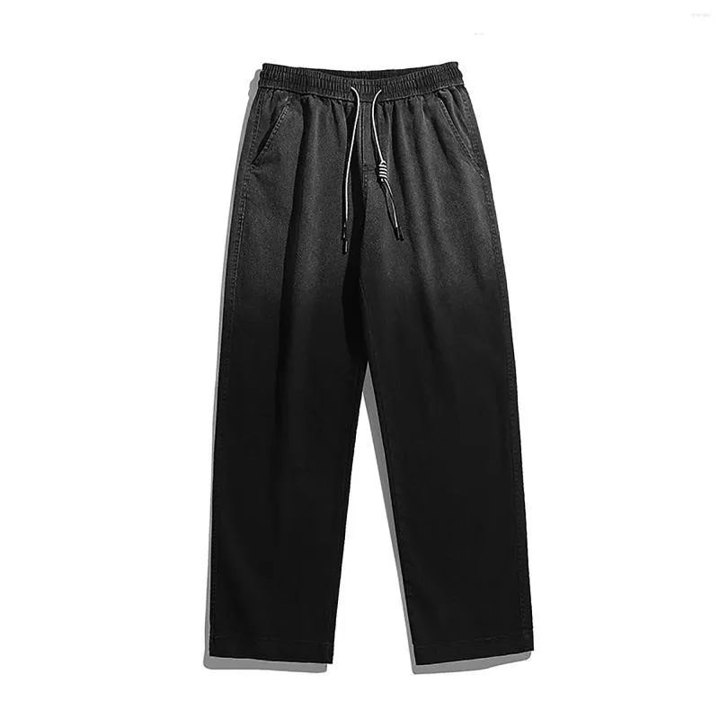 Pantaloni da uomo business pantaloni casual per uomini maschi primaverili e autunno semplice a colori solidi ad alta strada elastico