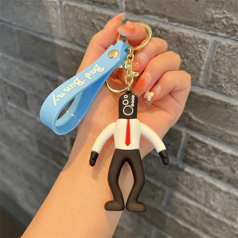 Game Skibidi Toilet Keychain Camaraman Speakerman Doll Pendant Key Chain Bag Car Keyring Funny Jewelry llaveros Accessories