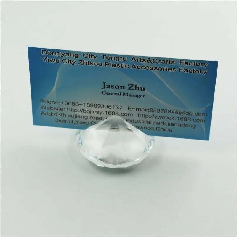 Imitated Crystal Diamond Place Card Holder Wedding Favors Name Card Holder Party Table Decoration Gifts