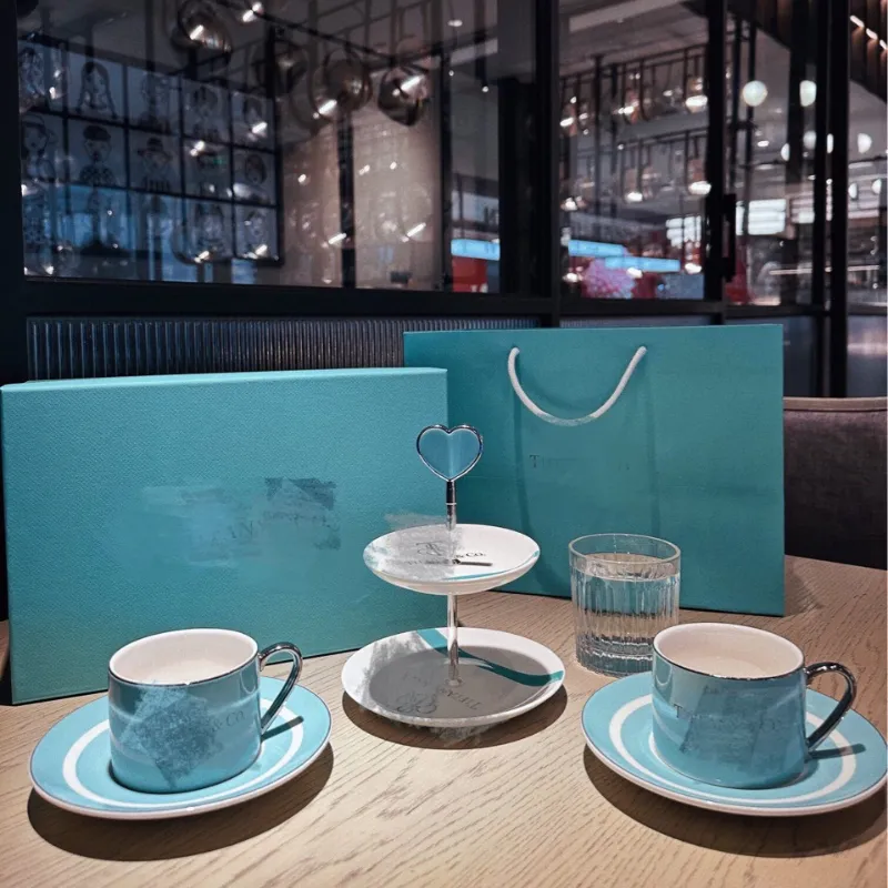 H&H Set 6 Tazze Caffè Adeline Con Piatto In Ceramica Grigia Cc 100 - Foto 8