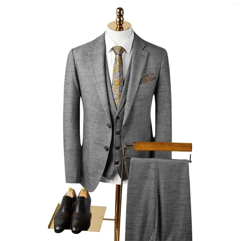 Men's Suits Custom Made Groom Wedding Dress Blazer Pants Business High-end Classic Trousers SA07-66999