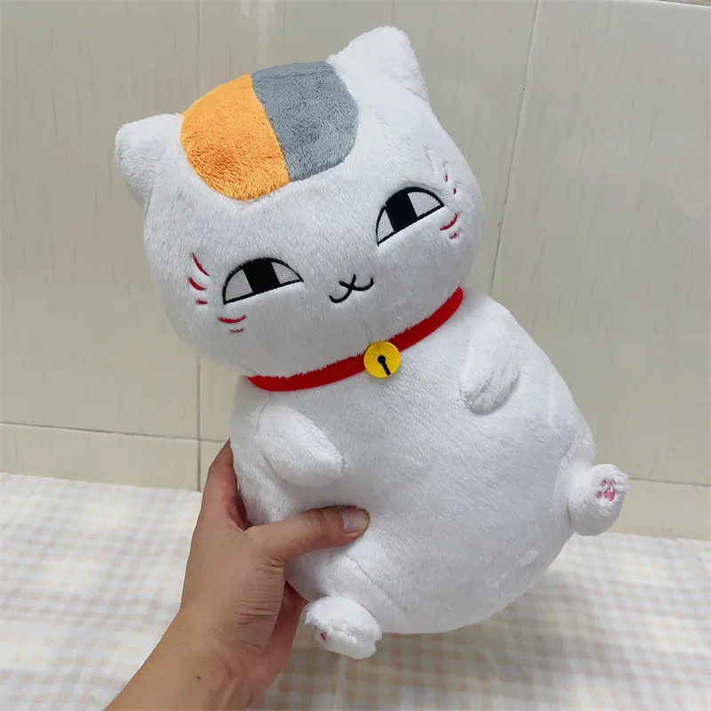 Bambole peluche 35 cm Origina Natsume Yuujinchou Nyanko Sensei Cat Plush Anime Cartoon Polked Boll Toy per bambini regalo di compleanno 230821