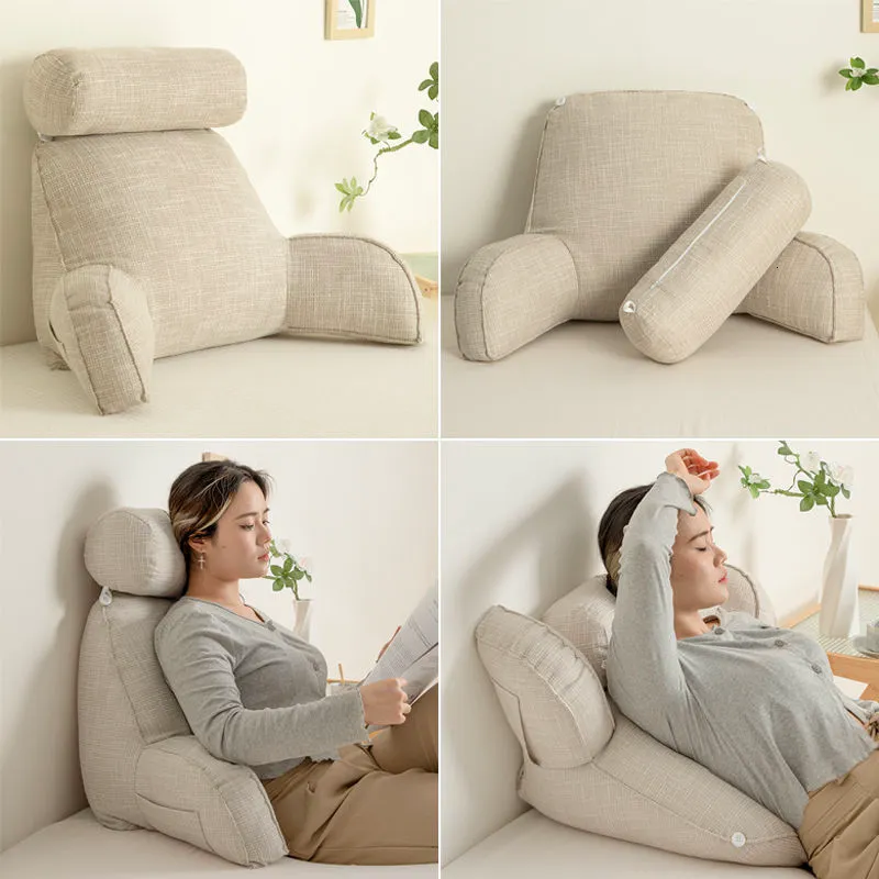 Cushion/Decorative Pillow Removable Pillow Back Soft Bag Large Backrest Sofa Cushion Pillow Dormitory Tatami Removable Reading Rest Waist Chair Rest Back 230818