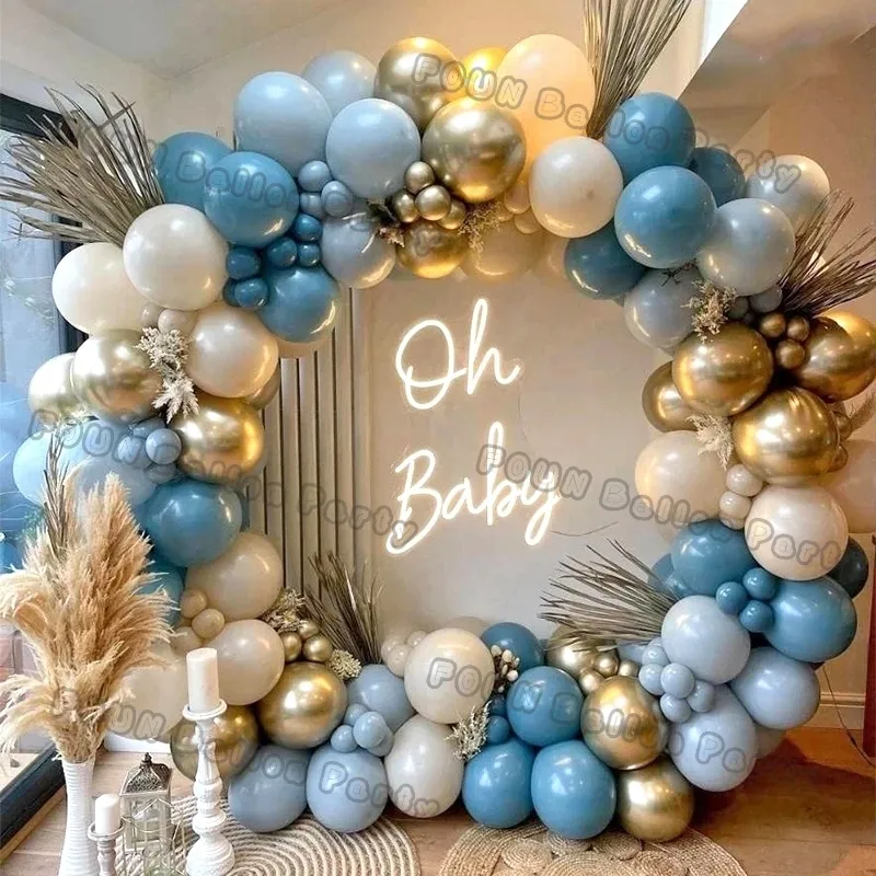 Ballon d'anniversaire garçon de 3 ans, décorations d'anniversaire bleu 3 ans,  ballons d'anniversaire numéro 3, ballons de confettis en latex fournitures  de baptême d'anniversaire décoration de fête