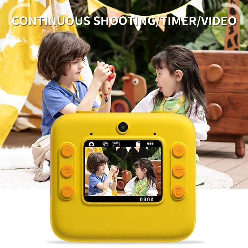 Appareils Photo Argentiques Pour Enfants Appareil Photo Instantané 2.0  1080P Video Po Appareil Photo Numérique Avec Papier Dimpression Thermique  Pour Enfants Cadeau Danniversaire Jouets 230818 Du 23,8 €