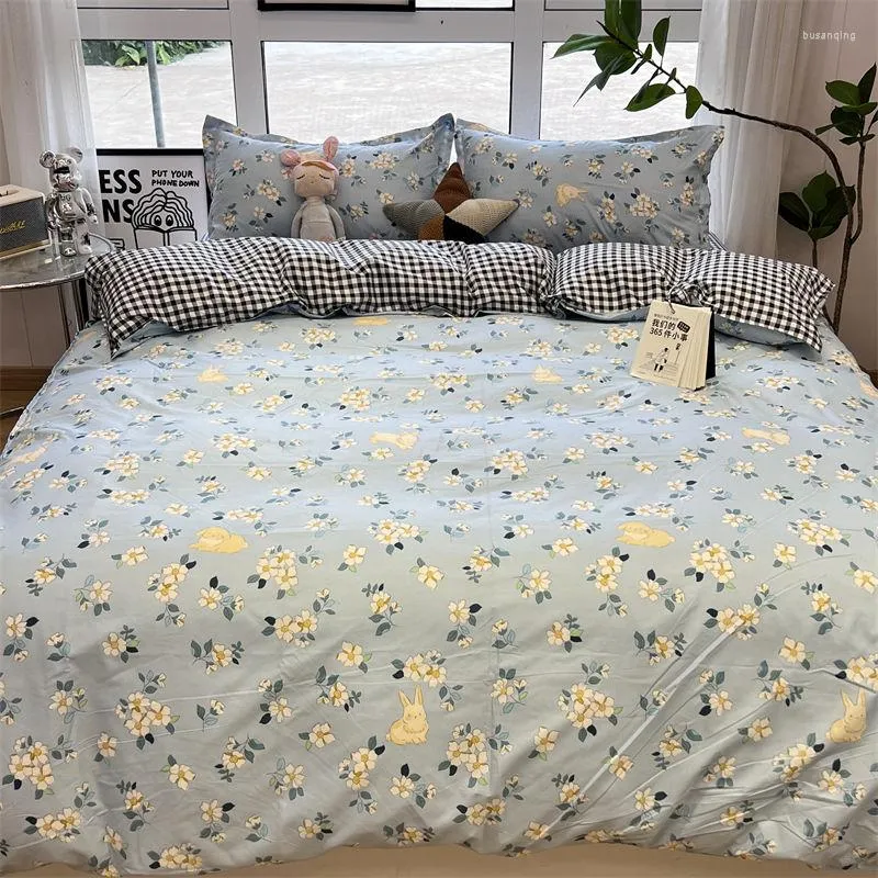 Bettwäsche -Sets Bettwäsche Set Duvet Cover Decke Bettlaken Luxus Nordic Cover für Bett ... Plus Größe Koreanischer Stil