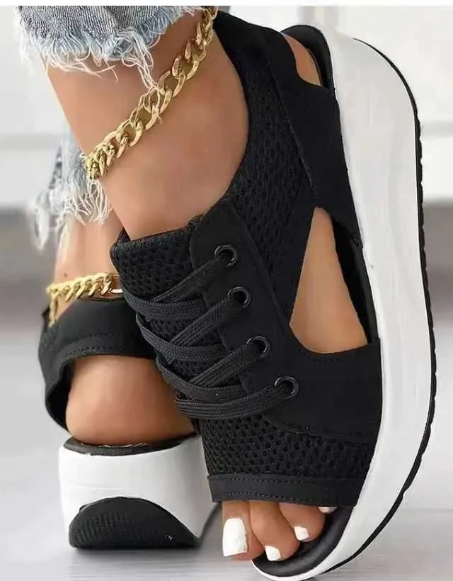 Platform muffin cheap sandals