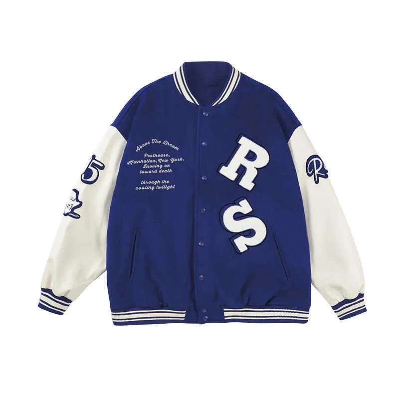Chaqueta De Béisbol Masculina 2024 Bordado De Cartas Hip Hop Chaqueta De Béisbol Masculina 2024 Bordado De Cartas Hip Hop