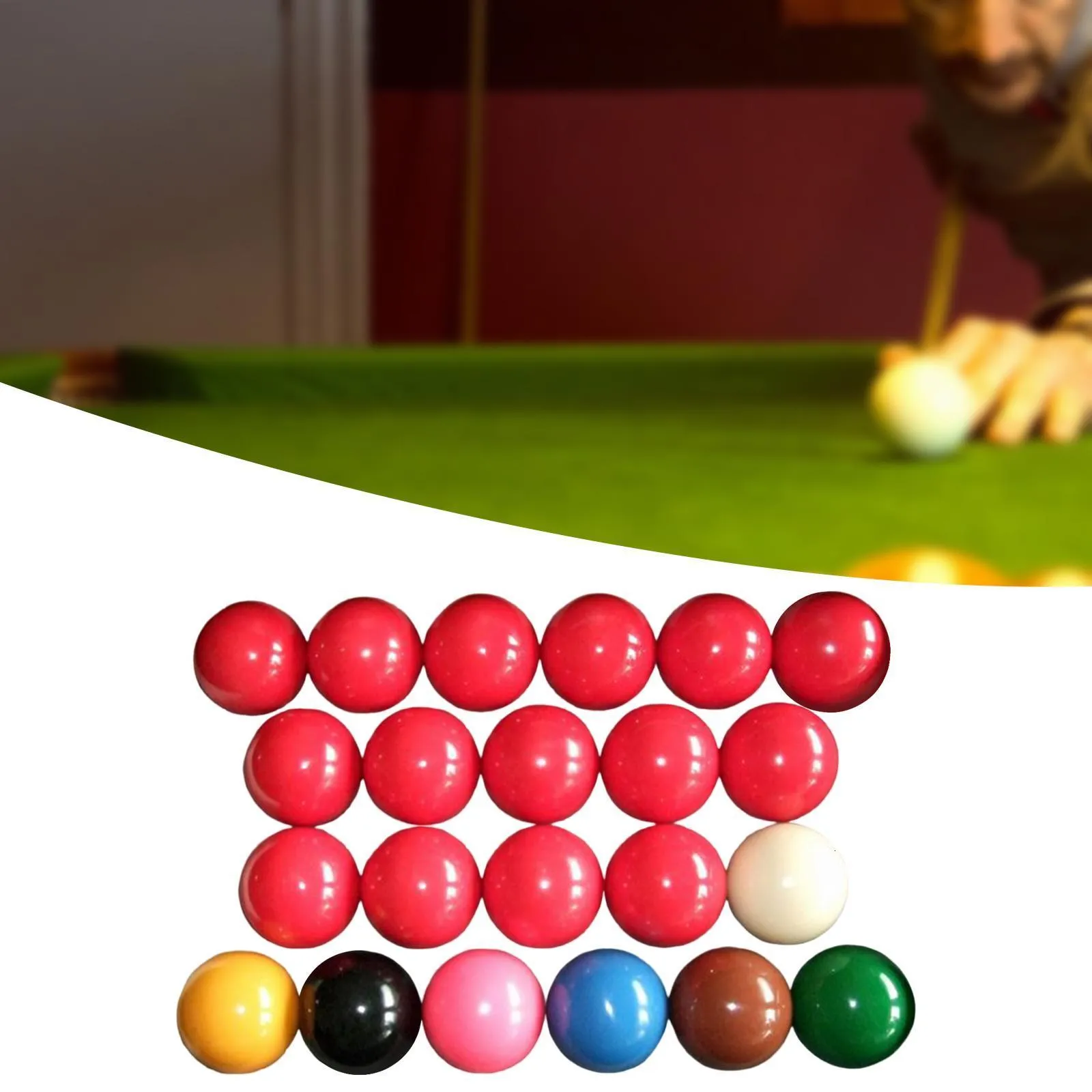 Snooker Balls Set Full Size 2 1/16 Inches Pool Balls for Official Game Ball